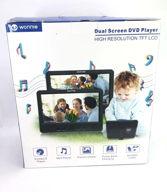 Wonnie Двойной экран DVD-проигрывателя высокого разрешения TFT LCD - изображение 7