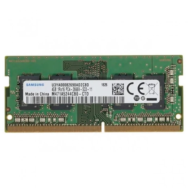 ОЗУ для ноутбука Samsung SODIMM DDR4-2666 4096MB PC4-21300 (M471A5244CB0-CTD) OEM - Фото 1 ОЗУ для ноутбука Samsung SODIMM DDR4-2666 4096MB PC4-21300 (M471A5244CB0-CTD) OEM - зображення 1