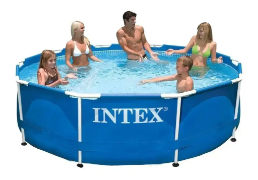 Круглий сімейний каркасний басейн для відпочинку на природі Intex 28200 для всієї родини 305 x 76 cм із міцного матеріалу 4485 літрів - зображення 7