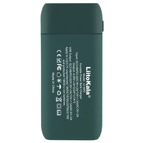 Зарядне powerbank LiitoKala Lii-MP2 2 канали, Li-Ion, 14500-21700, LCD, Type-C - изображение 2