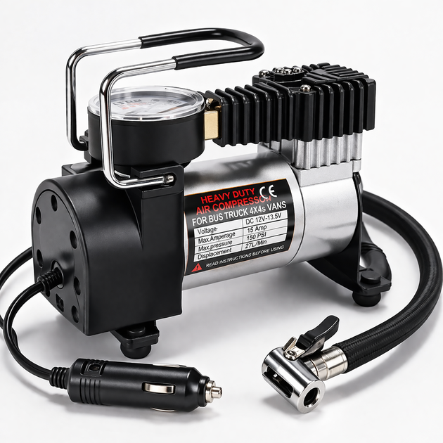 Автомобильный компрессор 12V Air pump AND XL-823 для шин • Портативный насос от прикуривателя для авто, внедорожника, микроавтобуса 57550/5 - изображение 5