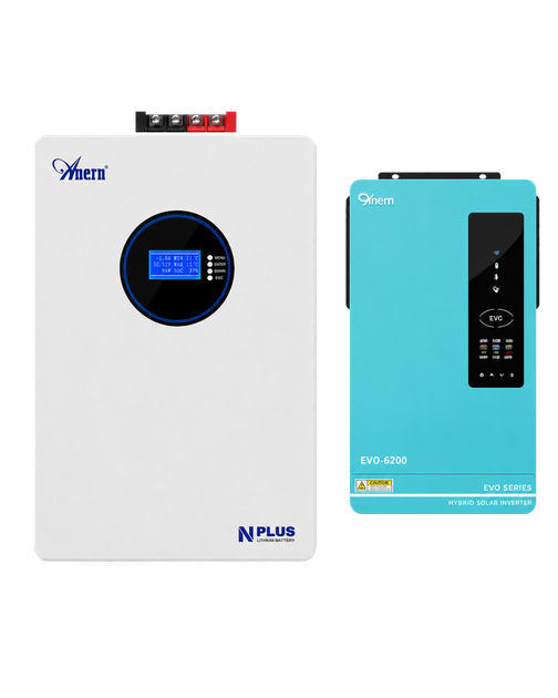Комплект ANERN 6.2 кВт + батарея ANERN N PLUS 10.24 кВт·год LiFePO4 - Фото 1 Комплект ANERN 6.2 кВт + батарея ANERN N PLUS 10.24 кВт·год LiFePO4 - изображение 1