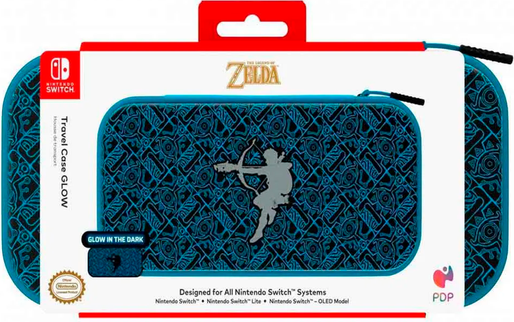 Etui PDP Nintendo Switch/OLED/Lite Deluxe Travel Case Zelda Hyrule Blue (0708056071042) - obraz 4