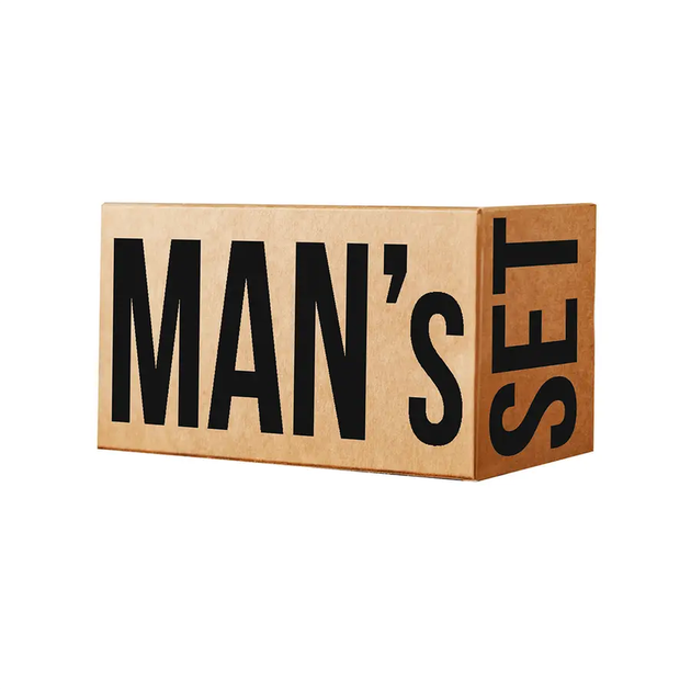 Мужские анатомические боксеры MAN's SET Anatomic Classic Light Black Series бордовый хлопковые с карманчиком XL - изображение 6
