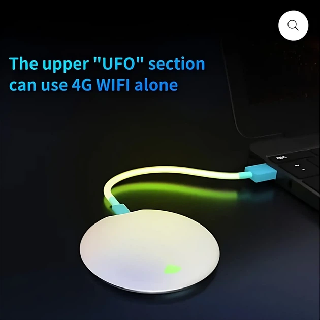 4G LTE MiFi роутер MiFi UFO с Wi-Fi 6 и аккумулятором 2100 мАч - изображение 2
