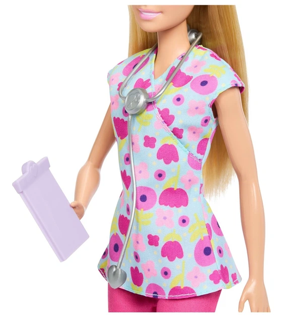 Лялька Mattel Barbie Careers —  Дитячий лікар (JMK12) (194735314546) - зображення 5