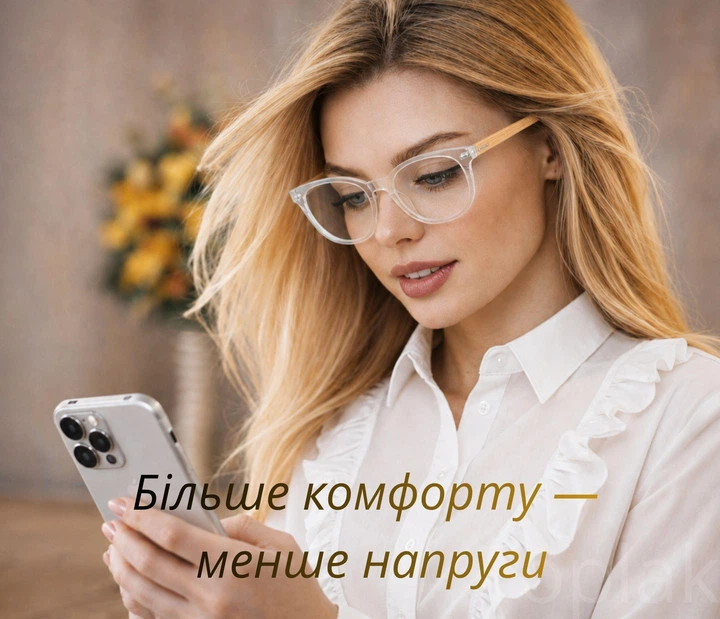 Очки для компьютера Blue Light антибликовые без диоптрий унисекс Zenottic прозрачные 2100152 - изображение 6