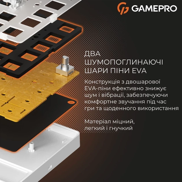 Клавіатура GamePro Genesis Silverlight MK126 YH Switches Grey - зображення 6