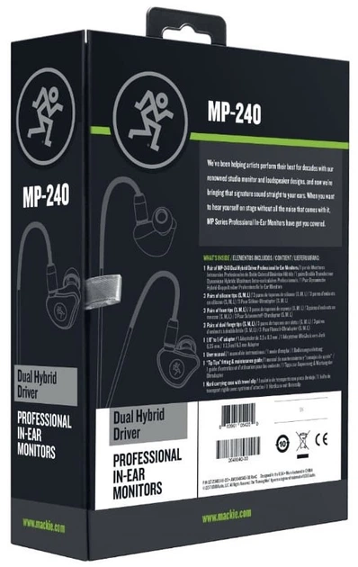 Наушники Mackie MP-240 Профессиональные сценические мониторы Гибридные (663961054200) - изображение 3