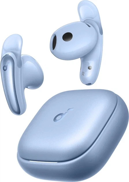 Бездротові навушники Anker Soundcore Liberty Buds, Blue, Bluetooth 6.1, ANC 3.0, Hi-Res LDAC, IP55, 30H , Multipoint - Фото 5 Бездротові навушники Anker Soundcore Liberty Buds, Blue, Bluetooth 6.1, ANC 3.0, Hi-Res LDAC, IP55, 30H , Multipoint - зображення 5
