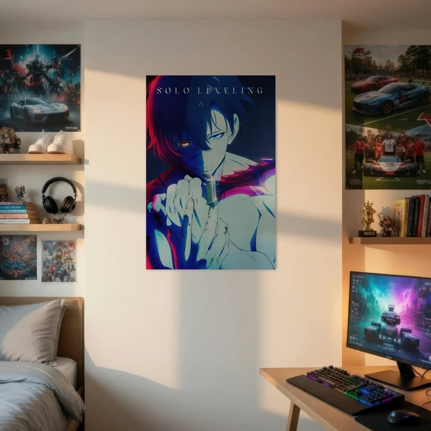 Інтер'єрна картина Тільки я візьму новий рівень, аніме, Solo Leveling, anime, 42×28 см (id6927) - зображення 2