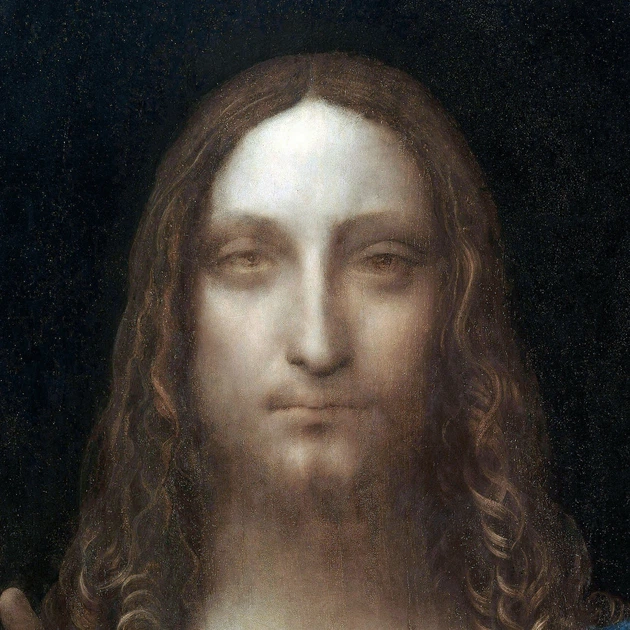 Інтер'єрна картина Спаситель світу, Леонардо да Вінчі, Leonardo da Vinci, Salvator Mundi, релігійний декор, 42×30 см (id6946) - зображення 5
