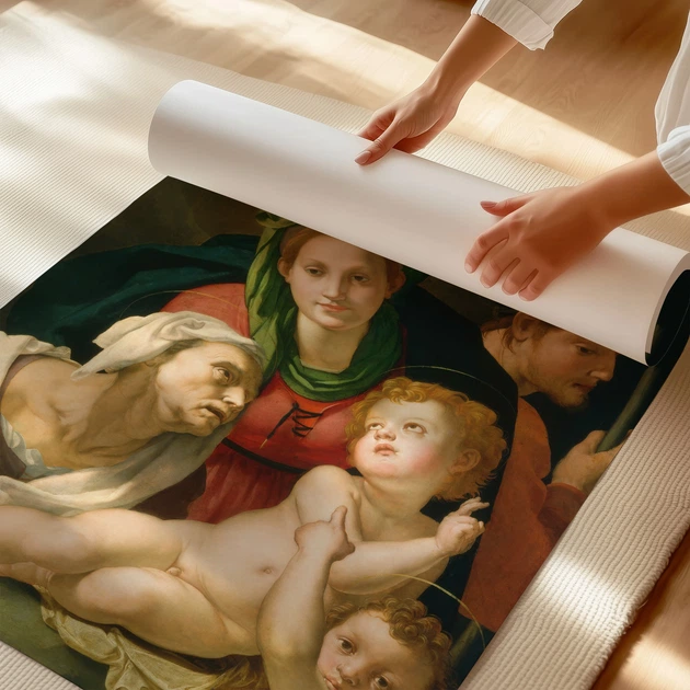 Постер Святое Семейство, Бронзино, Bronzino, Holy Family, A3 39×30 см (id6966) - изображение 3