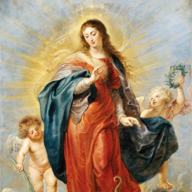 Інтер'єрна картина Діва Непорочного Зачаття, Рубенс, Rubens, Virgin of Immaculate Conception, 42×28 см (id6990) - зображення 5