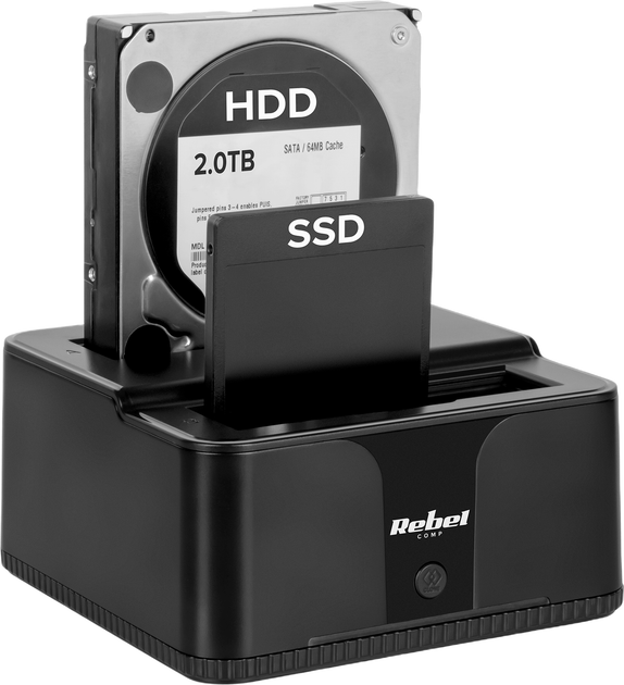 Док-станція Rebel HDD/SSD USB 3.0 (5901890129275) - зображення 4