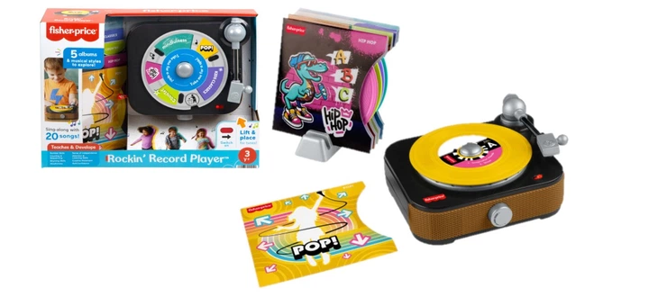 Zabawka interaktywna Fisher-Price Gramofon Malucha Polska wersja 574124 (194735324453) - obraz 2