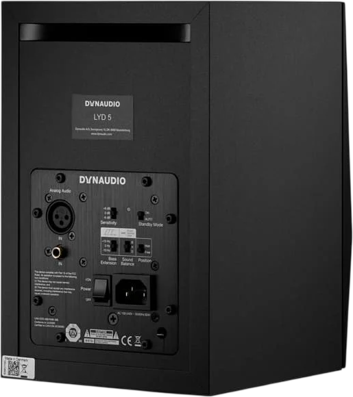 Studyjny monitor Dynaudio LYD 5 Black (5706937625327) - obraz 2