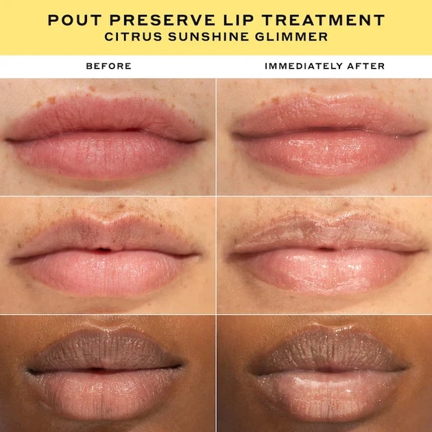 Пептидний бальзам для губ Olehenriksen Pout Preserve Hydrating Peptide Lip Treatment Citrus Sunshine Glimmer 12 мл - Фото 6 Пептидний бальзам для губ Olehenriksen Pout Preserve Hydrating Peptide Lip Treatment Citrus Sunshine Glimmer 12 мл - зображення 6