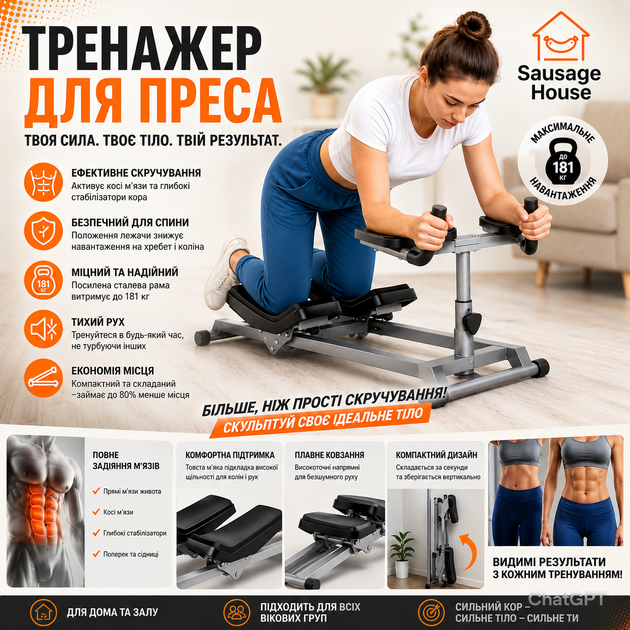Тренажер для преса (37056) - зображення 3