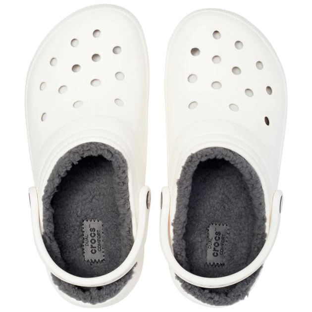 Зимові сабо Crocs Classic Lined Clog 42 р 27-27.5 см Білі 203591 M9/W11 White - Фото 4 Зимові сабо Crocs Classic Lined Clog 42 р 27-27.5 см Білі 203591 M9/W11 White - зображення 4