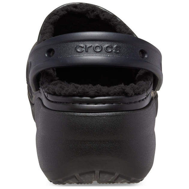 Зимові сабо на високій платформі Crocs Classic Platform Lined Clog 38-39 р 24.3-24.8 см Чорні 207938 M6/W8 Black - Фото 5 Зимові сабо на високій платформі Crocs Classic Platform Lined Clog 38-39 р 24.3-24.8 см Чорні 207938 M6/W8 Black - зображення 5