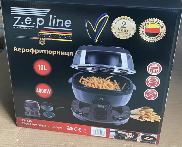 Smart-Аерофритюрниця з функцією обертання на 18 програм Zepline ZP-140 10 літрів 4000Вт - зображення 7