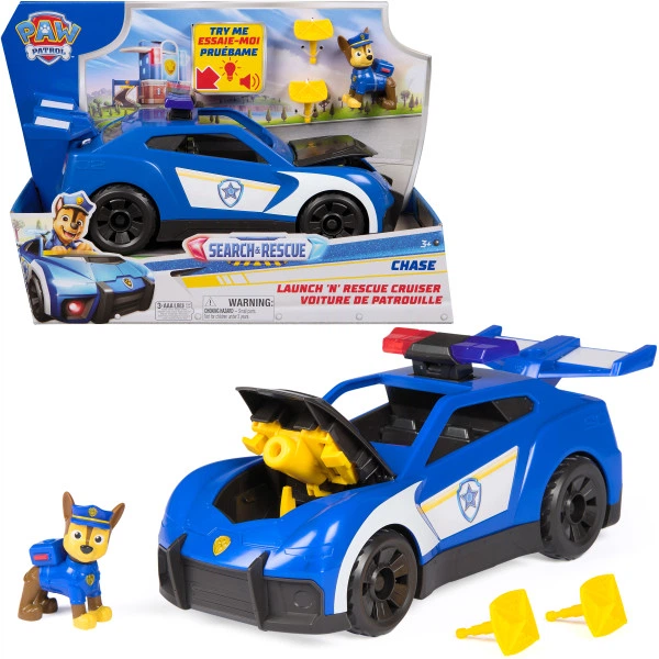 Samochód policyjny Paw Patrol z figurką Chase 6074962 WB2 (681147097216) - obraz 2