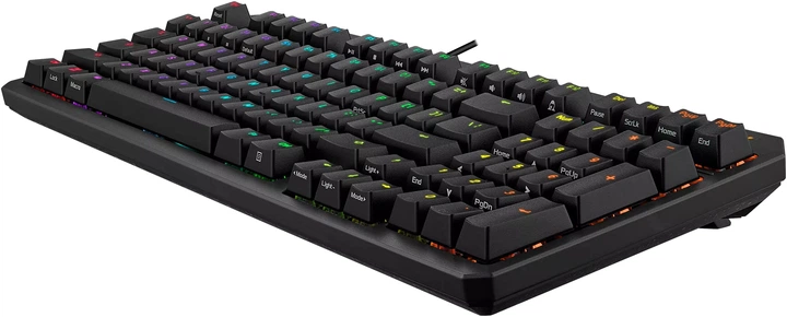 Клавиатура проводная ASUS TUF Gaming K3 Gen II UKR Opti-Mech RGB Red Switches ABS USB Black (90MP0390-BKMA00) - Фото 6 Клавиатура проводная ASUS TUF Gaming K3 Gen II UKR Opti-Mech RGB Red Switches ABS USB Black (90MP0390-BKMA00) - изображение 6