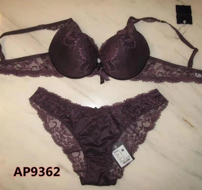 Комплект белья: бюстгальтер push-up и трусики 9362 Balaloum баклажан 75B/M - изображение 3