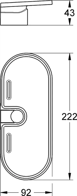 Полка для ванной комнаты Grohe QuickFix Vitalio Universal 27725000 - изображение 2