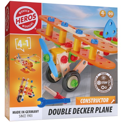 Дерев’яні кубики Tactic Heros 4 в 1 90 елементів HE0008 00081 (4255870200081) - Фото 1 Дерев’яні кубики Tactic Heros 4 в 1 90 елементів HE0008 00081 (4255870200081) - зображення 1