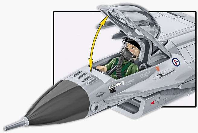 Конструктор Cobi Armed Forces F-16AM Fighting Falcon 495 елементів 5913 (5902251059132) - зображення 5