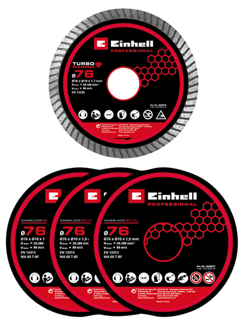 Przecinarka akumulatorowa Einhell TP - CO 18/76 - C Li BL SOLO (4006825674521) - obraz 4