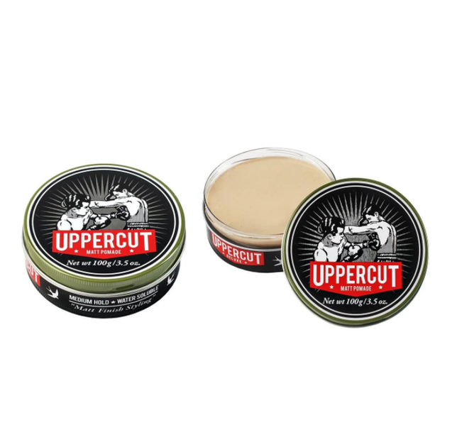 Помада Uppercut Deluxe Matt Pomade 100 г для укладання волосся з середньою фіксацією, матовим фінішем, водною основою та кремовою текстурою, стайлінг для класичних зачісок - зображення 6