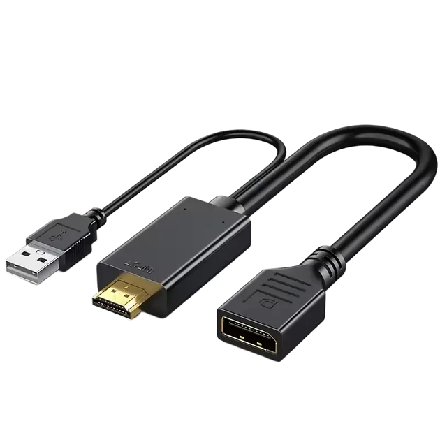 Конвертер HDMI to Displayport, 4K, HDMI 2.0 45647 - Фото 1 Конвертер HDMI to Displayport, 4K, HDMI 2.0 45647 - зображення 1