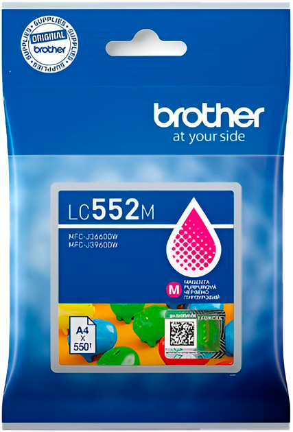Tusz Brother LC552 Magenta (4977766843256) - Zdjęcie 1 Tusz Brother LC552 Magenta (4977766843256) - obraz 1