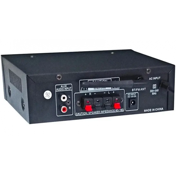 Усилитель звука Bluetooth 4,0 USB/SD/FM/MP3 120W+120W 2х канальный с пультом стереоусилитель для колонок с караоке 220V и 12V UKC AK-688BT - Фото 3 Усилитель звука Bluetooth 4,0 USB/SD/FM/MP3 120W+120W 2х канальный с пультом стереоусилитель для колонок с караоке 220V и 12V UKC AK-688BT - изображение 3