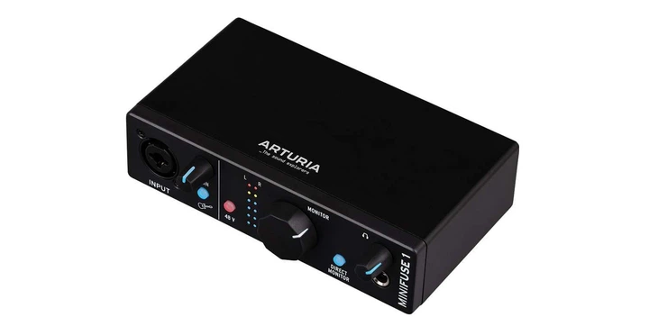 АудіоінтерфейсArturia MiniFuse 1 Black USB-C 24 bit / 192 kHz (SUP_nj166297) (3760033532011) - зображення 3