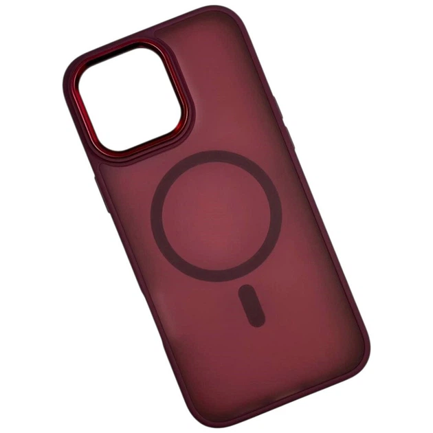 Чехол (накладка) Apple iPhone 16 Pro Max, Color Matte, MagSafe, Burgundy, Бордовый - 712763 - Фото 1 Чехол (накладка) Apple iPhone 16 Pro Max, Color Matte, MagSafe, Burgundy, Бордовый - 712763 - изображение 1