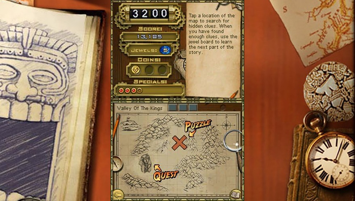 Гра Nintendo DS Jewel Quest Mysteries: Curse of the Emerald Tears Англійська Версія Б/У - зображення 3
