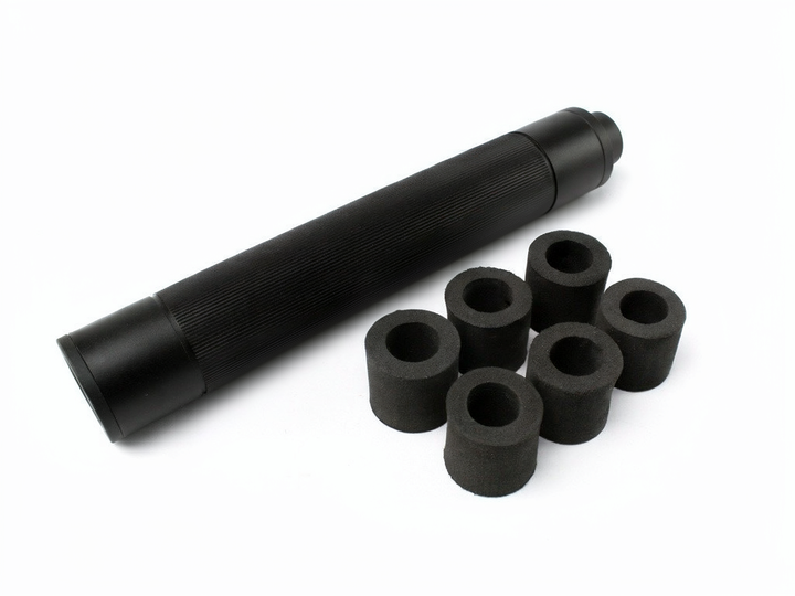 Глушник 170x27 мм Carpenter — Black [Slong Airsoft] (для страйкболу) - зображення 4