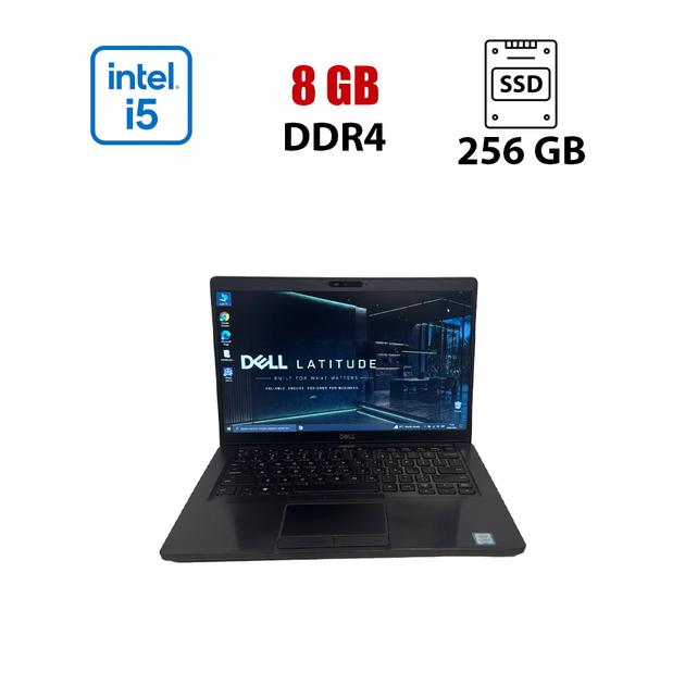Ультрабук Б-класс Dell Latitude 5400 / 14" (1920x1080) IPS / Intel Core i5-8365U (4 (8) ядра по 1.6 - 4.1 GHz) / 8 GB DDR4 / 256 GB SSD / Intel UHD Graphics / WebCam б/у - Фото 1 Ультрабук Б-класс Dell Latitude 5400 / 14" (1920x1080) IPS / Intel Core i5-8365U (4 (8) ядра по 1.6 - 4.1 GHz) / 8 GB DDR4 / 256 GB SSD / Intel UHD Graphics / WebCam б/у - изображение 1