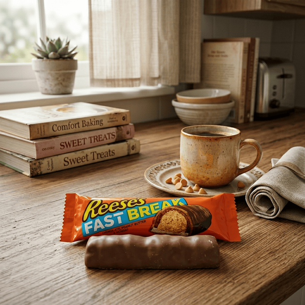 Шоколадний батончик Reese's Fast Break with Peanut Butter & Nougat Single Bar 51г - зображення 6