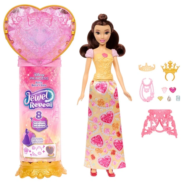 Лялька Mattel Disney Princess Jewel Reveal Белль (JHL51) (194735334766) - зображення 2