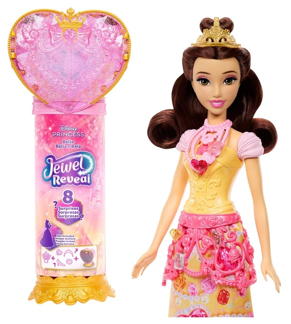 Лялька Mattel Disney Princess Jewel Reveal Белль (JHL51) (194735334766) - зображення 3