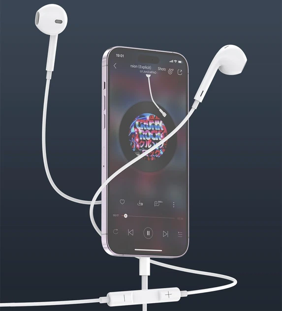 Навушники для Apple iPhone EarPods with Mic Lightning (MWTY3ZM/A) - зображення 9
