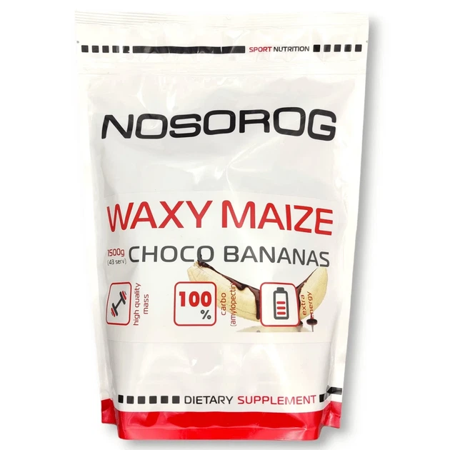 Вуглеводний комплекс Waxy Maize Nosorog, шоколад-банан, 1500 г - зображення 2