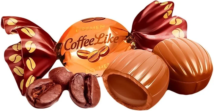 Цукерки Roshen CoffeeLike 1кг ( Кофе лайк ) - Фото 1 Цукерки Roshen CoffeeLike 1кг ( Кофе лайк ) - зображення 1