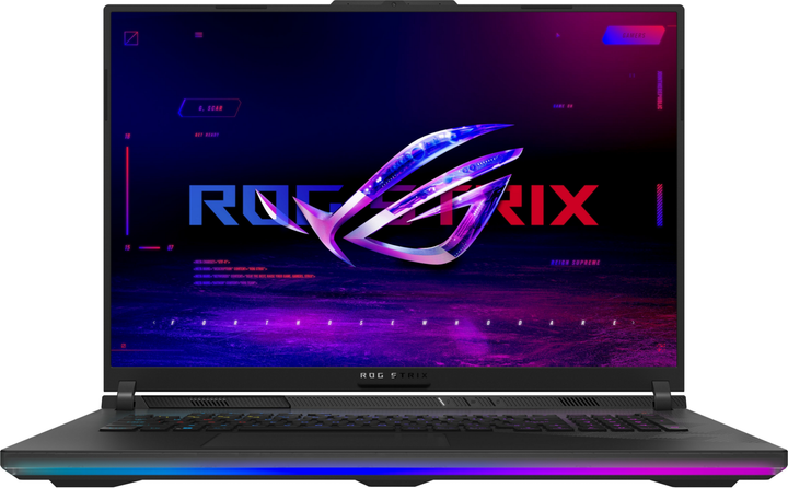 Ігровий ноутбук Asus Rog Strix G18 G814FP / 18" (2560x1600) IPS / AMD Ryzen 9 9955HX (16 (32) ядер по 2.5 - 5.4 GHz) / 64 GB DDR5 / 1000 GB SSD M.2 / nVidia GeForce RTX 5070, 8 GB GDDR7, 128-bit / WebCam / Win 11 Home - зображення 2