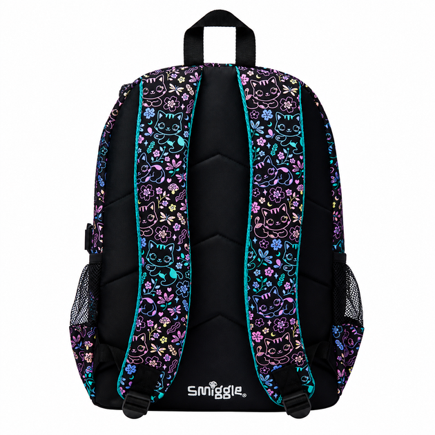 Рюкзак Smiggle Cat Backpack с ушками и принтом котиков — школьный рюкзак для девочек A4 20L - изображение 5